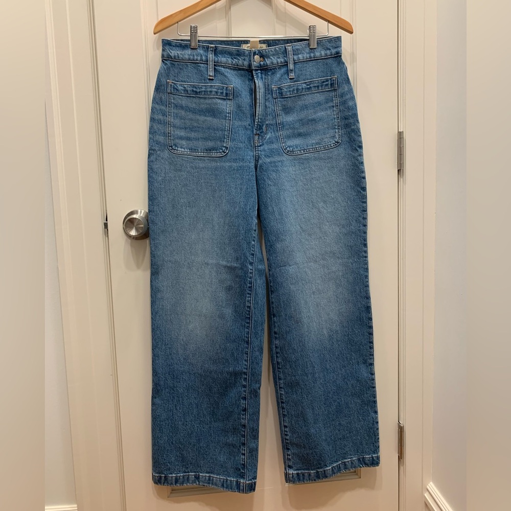 Madewell Wide Leg Patch Pocket Jeans